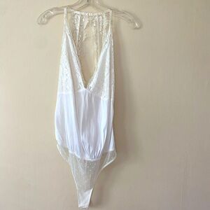 Free People Satin Lace Bodysuit